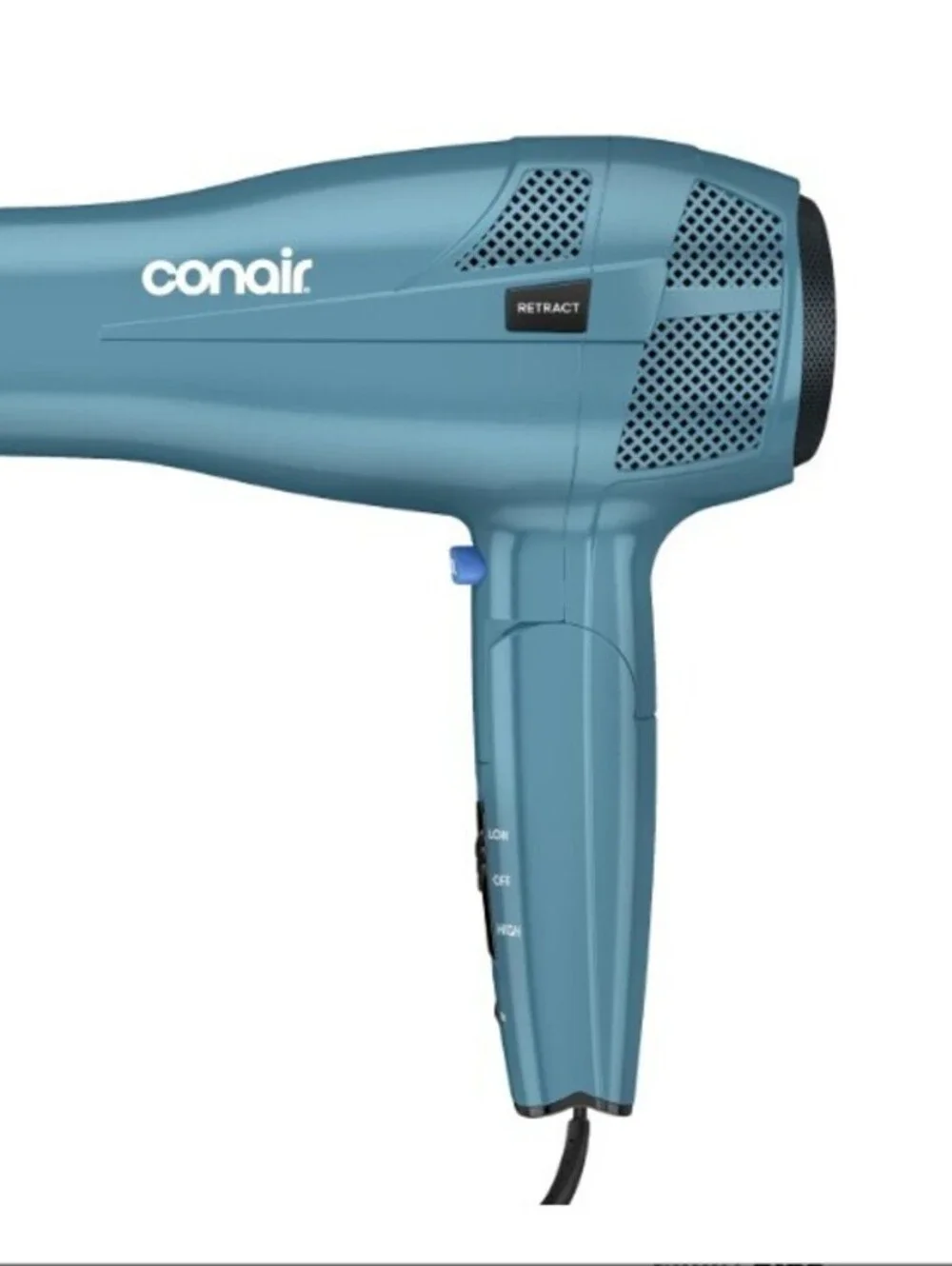 BRAND NEW: Conair Travel Hair Dryer, Dual Voltage, Folding Handle, 1875W, Blue